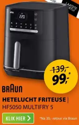Expert BRAUN Hetelucht friteuse aanbieding