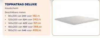 TotaalBED Topmatras Deluxe | Koudschuim | 70x200 aanbieding