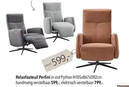 Pronto wonen Relaxfauteuil Perfini aanbieding