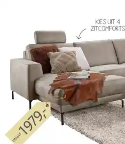 Pronto wonen Hoekbank Moscato aanbieding