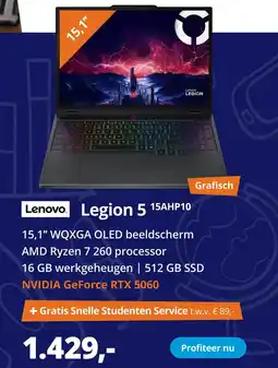 Paradigit Lenovo Legion 5 15AHP10 aanbieding