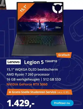 Paradigit Lenovo Legion 5 15AHP10 aanbieding