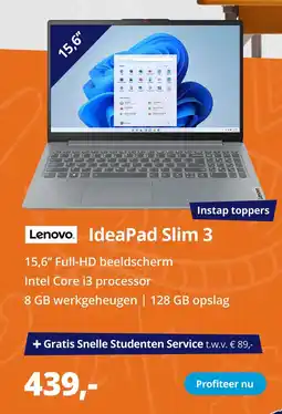 Paradigit Lenovo IdeaPad Slim 3 aanbieding