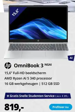 Paradigit hp OmniBook 3 NGAI aanbieding