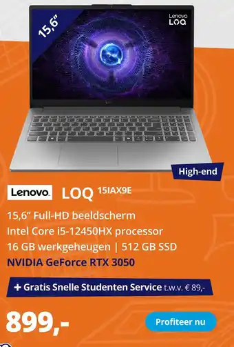 Paradigit Lenovo LOO 151AX9E aanbieding