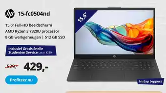 Paradigit hp 15-fc0504nd aanbieding