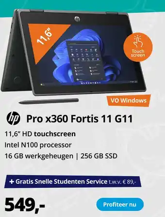 Paradigit hp Pro x360 Fortis 11 G11 aanbieding
