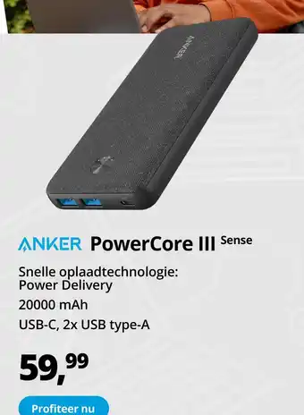 Paradigit ANKER PowerCore III Sense aanbieding