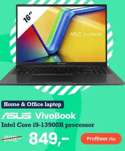 Paradigit Home & Office laptop ASUS VivoBook Intel Core i9-13900H processor aanbieding