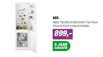 EP AEG TSC6N181ES 6000 TwinTech Inbouw Koel-vriescombinatie aanbieding