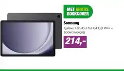 EP Galaxy Tab A9 Plus 64 GB WiFi + bookcovergrijs aanbieding