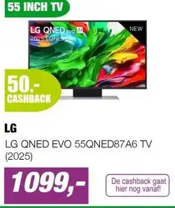 EP LG QNED EVO 55QNED87A6 TV (2025) aanbieding