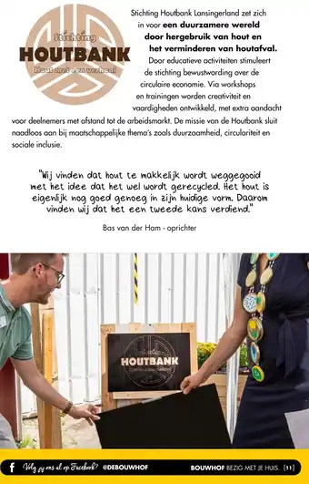 Bouwhof HOUTBANK aanbieding