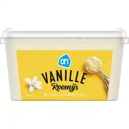 Albert Heijn AH Roomijs vanille aanbieding