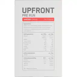 Albert Heijn Upfront Pre run aardbei smaak aanbieding