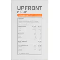 Albert Heijn Upfront Pre run sinaasappel smaak aanbieding