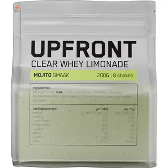 Albert Heijn Upfront Clear whey limonade mojitosmaak aanbieding