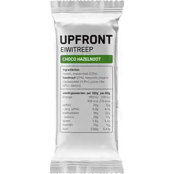 Albert Heijn Upfront Eiwitreep choco hazelnoot aanbieding