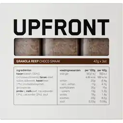 Albert Heijn Upfront Granola reep choco smaak aanbieding
