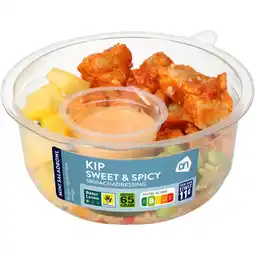 Albert Heijn AH Mini saladbowl kip sweet & spicy aanbieding