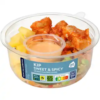 Albert Heijn AH Mini saladbowl kip sweet & spicy aanbieding