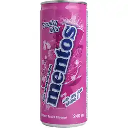 Albert Heijn Mentos Fruity mix non-sparkling drink aanbieding
