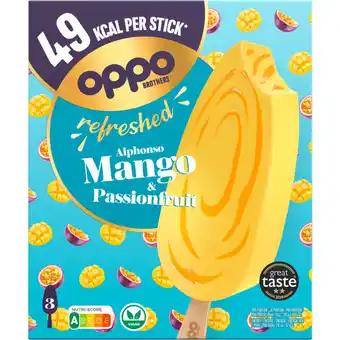 Albert Heijn Oppo Brothers Refreshed mango & passionfruit aanbieding