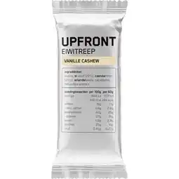 Albert Heijn Upfront Eiwitreep vanille cashew aanbieding