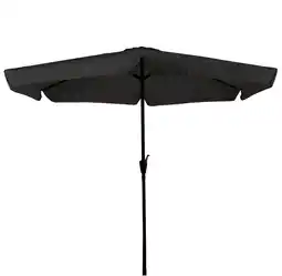 ANWB Cuhoc Stokparasol Zwart Ø3m met Volanten Zwart aanbieding