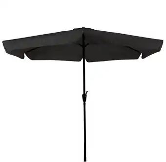 ANWB Cuhoc Stokparasol Zwart Ø3m met Volanten Zwart aanbieding