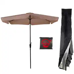 ANWB Cuhoc Parasol Ecru 3m + Redlabel Parasolhoes Beige aanbieding