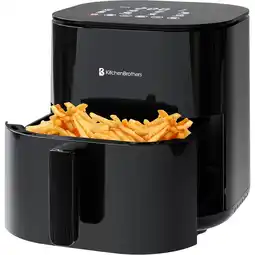 ANWB Kitchenbrothers Airfryer 5L 2000W Zwart aanbieding