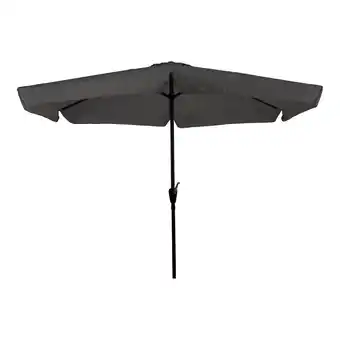 ANWB Cuhoc Stokparasol Grijs Ø3m met Volanten Antraciet aanbieding