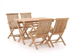 Kees Smit Sunyard Leeds/Preston 120cm dining tuinset 5-delig aanbieding