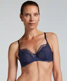 Hunkemoller Hunkemöller Niet-voorgevormde beugel bh Pearlene Blauw aanbieding