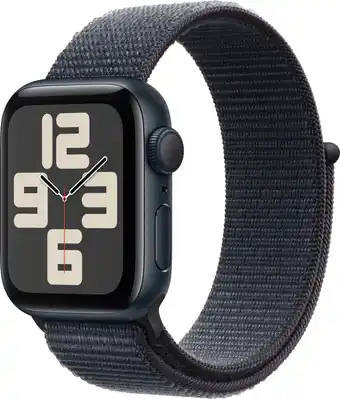Coolblue Apple Watch SE 2024 40mm Midnight Sport Loop aanbieding