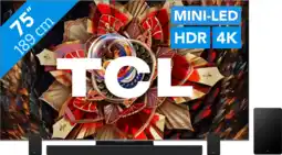 Coolblue TCL 75 QD Mini-led C9K 4K (2025) + TCL Q85H PRO aanbieding
