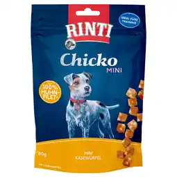 Zooplus Rinti Extra Chicko Mini - Kaasblokjes en Kip 80 g aanbieding