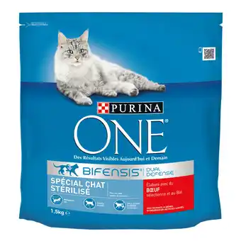 Zooplus 1.5 kg Purina One Gesterilized Rundvlees Droog Kattenvoer aanbieding