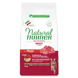 Zooplus 9kg met Beef Adult Trainer Naturel droogvoer voor katten aanbieding