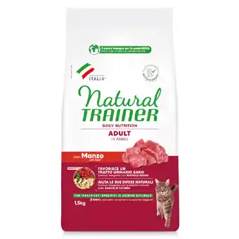 Zooplus 9kg met Beef Adult Trainer Naturel droogvoer voor katten aanbieding