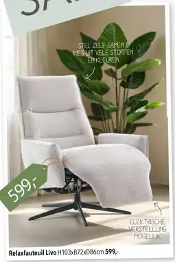 Pronto wonen Relaxfauteuil Livo aanbieding