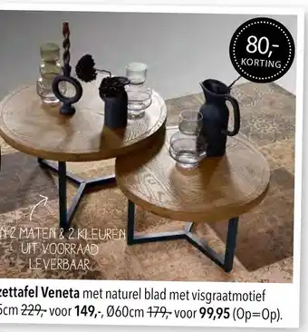 Pronto wonen Bijzettafel Veneta aanbieding
