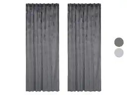 Lidl LOOKS by Wolfgang Joop Velours gordijnen 135 x 245 cm aanbieding