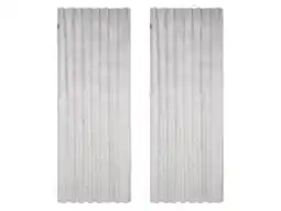 Lidl LOOKS by Wolfgang Joop Velours gordijnen 135 x 245 cm aanbieding