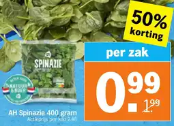 Albert Heijn AH Spinazie aanbieding