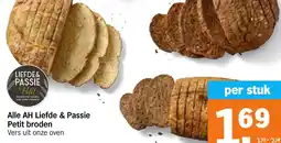 Albert Heijn Alle AH Liefde & Passie Petit broden aanbieding