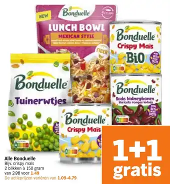 Albert Heijn Alle Bonduelle aanbieding