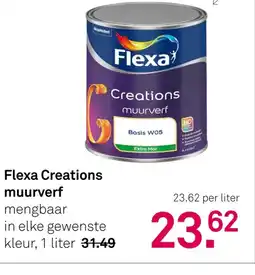 Karwei Flexa Creations muurverf aanbieding