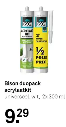 Karwei Bison duopack acrylaatkit aanbieding